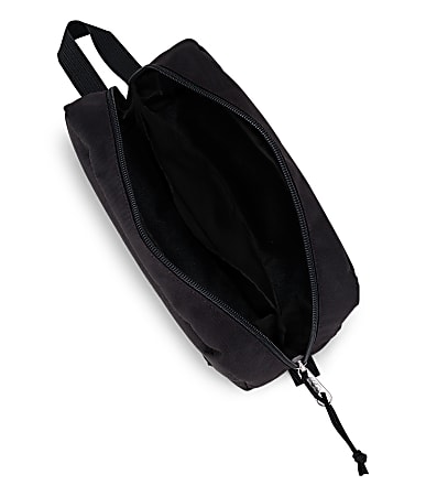 Jansport Perfect Pencil Pouch 4 x 3 100percent Recycled Black Office Depot
