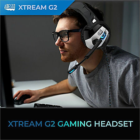 Adesso Stereo USB Gaming Headset with Microphone Stereo USB Mini