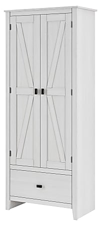 Ameriwood™ Home Farmington 30" Wide Storage Cabinet, 4 Shelves/1 Drawer, Ivory Pine
