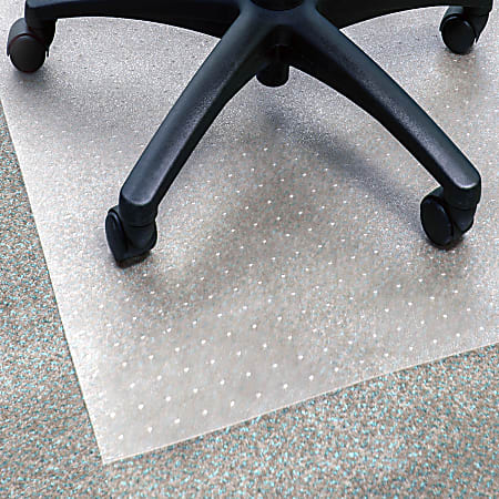 Floortex® Advantagemat® Vinyl Rectangular Chair Mat for Carpets up to 1/4", 48" x 118", Clear, NRCMFLVG0083