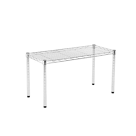 Honey-Can-Do Urban Wire 30"D Shelving Table, Chrome