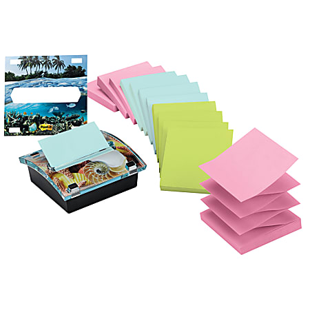 Post-it® Pop-up Note Dispenser, 3" x 3", Pastel