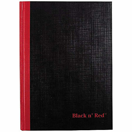 Black n Red NotebookJournal 8 14 x 5 78 192 Pages 96 Sheets