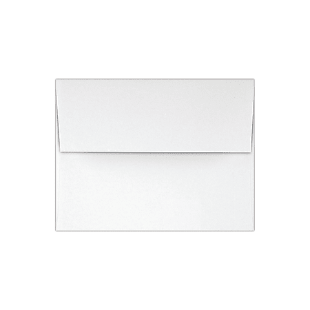 LUX Invitation Envelopes, A2, Peel & Press Closure, White, Pack Of 50