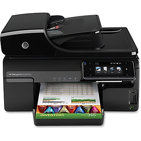 HP Officejet Pro 8500A A910G Inkjet Multifunction Printer - Color - Copier/Fax/Printer/Scanner - 4800 x 1200 dpi Print - Automatic Duplex Print - 400 dpi Optical Scan - 250 sheets Input - Ethernet - Wireless LAN