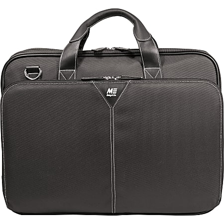 Mobile Edge Premium Nylon Laptop Briefcase - Briefcase - Shoulder Strap , Handle , Trolley Strap - 16" Screen Support - Ballistic Nylon - Black