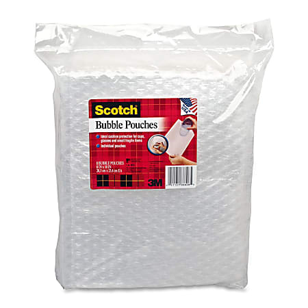 Scotch® Bubble Pouches, 8" x 10", Clear, Pack Of 8