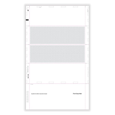ComplyRight&reg; W-2 Blank Tax Forms, Employee&rsquo;s with Backer Instructions B, C, 2, 2, 4-Up (Horizontal), EZ-Fold Duplex, 14", Pack Of 500 Forms, 5227B26