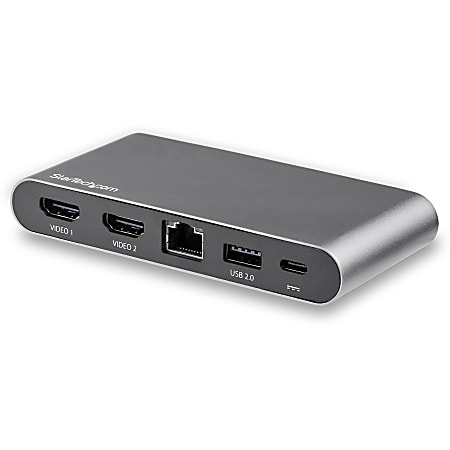 StarTech.com USB C Multiport Adapter - Dual 4K