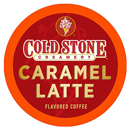 Cold Stone Creamery Single-Serve Coffee K-Cup®, Caramel Latte, Carton Of 24