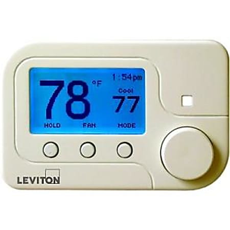 Leviton Lumina RF Universal ZigBee Thermostat, White, RC-1500WHZB