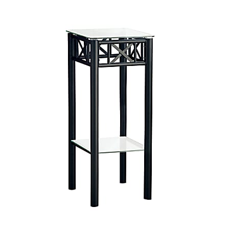 Monarch Specialties Kayleigh Accent Table, 28"H x 12"W x 12"D, Black