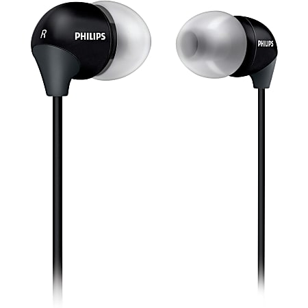 Philips SHE3580 Earphone - Stereo - Black - Mini-phone - Wired - 16 Ohm - 12 Hz 23.50 kHz - Chrome Plated Connector - Earbud - Binaural - Open - 3.94 ft Cable