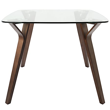 Glass top mid outlet century dining table