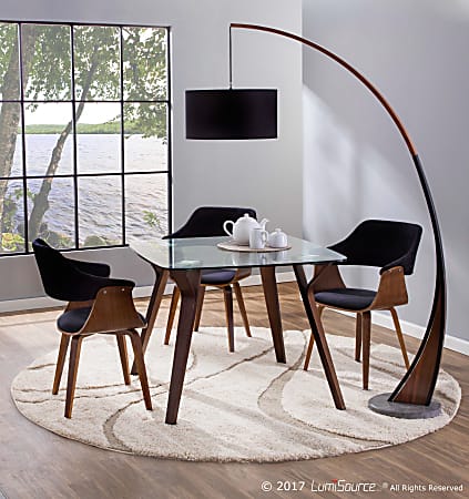 Lumisource Folia Mid Century Modern Dining Table Square