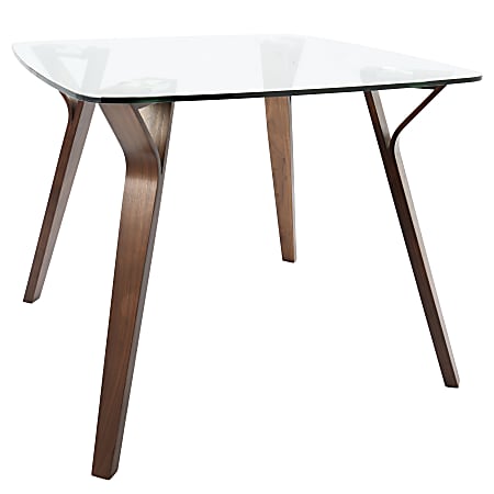 Lumisource Folia Mid Century Modern Dining Table Square