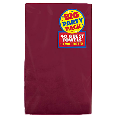Amscan Big Party Pack 2?Ply Guest Towels New Pink Paper Napkins 40 Pieces 