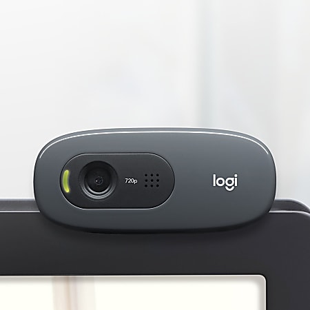 Logitech C270 HD Webcam with Noise Reducing Mics for Video Calls