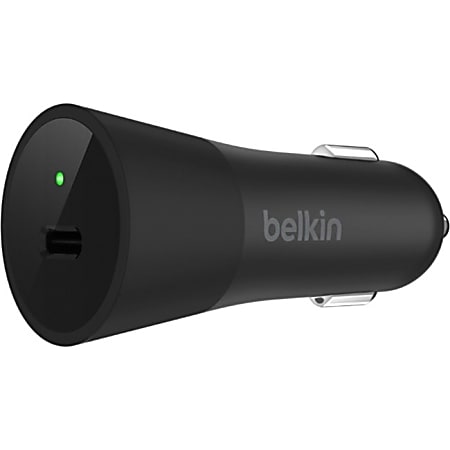 Belkin USB-C Car Charger (USB Type-C) - 12 V DC Input - 5 V DC Output