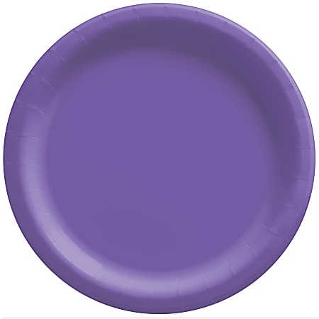 Amscan Paper Plates, 10”, New Purple, 20 Plates