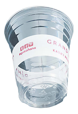 Edris Plastics Hyatt Flush PET Cups, 12 Oz, Clear, Carton Of 1,000 Cups