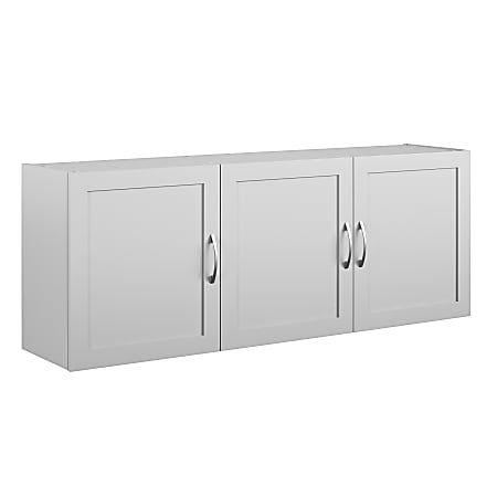 Systembuild Evolution Lory Framed 54"W Wall Cabinet, Dove Gray