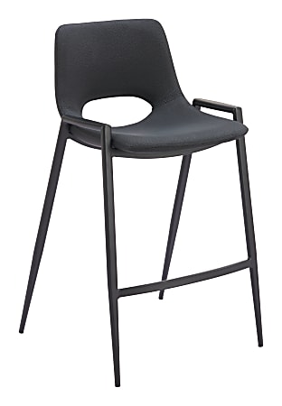 Zuo Desi Counter-Height Stools, Black, Set Of 2 Stools