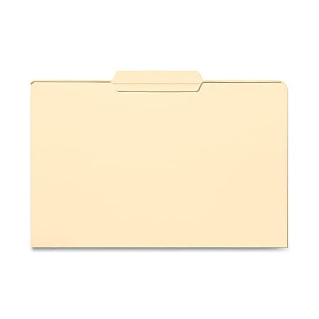 Smead® File Folders, Legal Size, 1/3 Cut, Center Tab Cut, Manila, Box Of 100