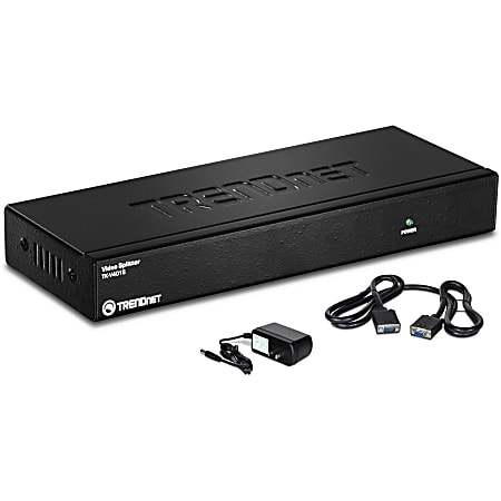 TRENDnet TK V401S - Video splitter - 4 x VGA - desktop