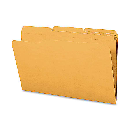 Smead® 1/3-Cut 2-Ply Color File Folders, Legal Size, Goldenrod, Box Of 100