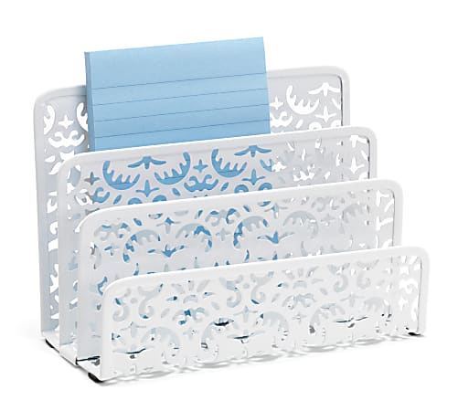 Realspace™ Brocade Letter Sorter, White