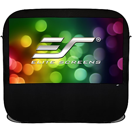 Elite Screens Pop-up Cinema Series - 92-INCH, 16:9, Portable Spring Indoor Outdoor Camping Projector Screen, POP92H, 2-YEAR WARRANTY