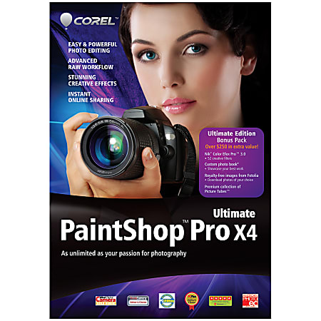 Corel® Paint Shop Pro® X4 Ultimate, Traditional Disc