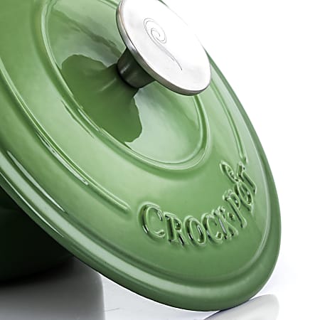 Crock-pot Artisan 2-Piece Enameled Cast Iron Dutch Oven, 3 Quarts, Pistachio Green