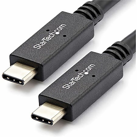 StarTech.com 1m 3 ft USB C Cable with Power Delivery (5A) - M/M - USB 3.1 (10Gbps) - USB-IF Certified - USB31C5C1M