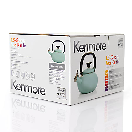 Kenmore 1.5 Quarts Stainless Steel Whistling Stovetop Tea Kettle