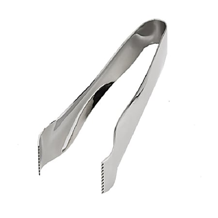 Hoffman Browne Stainless Steel Utility Tongs, Pom, 6", Silver, Pack Of 48 Tongs