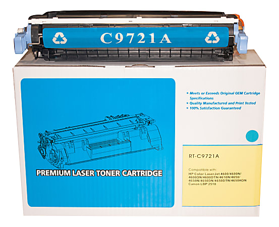 M&A Global Remanufactured Cyan Toner Cartridge Replacement For HP 641A, C9721A, C9721A-CMA
