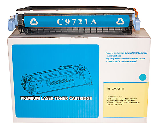 M&A Global Remanufactured Cyan Toner Cartridge Replacement For HP 641A, C9721A, C9721A-CMA