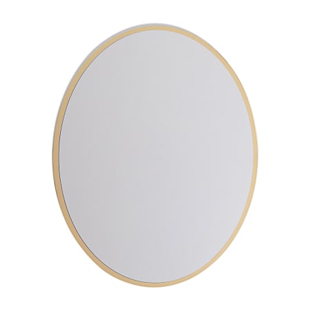 U Brands® Large Magnetic Oval Mirror, 9"H x 7"W x 1/4”D, Gold