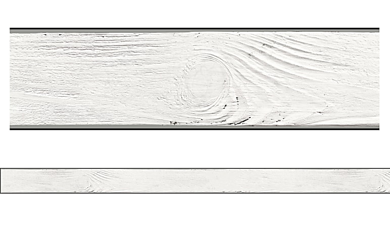 Schoolgirl Style Straight Bulletin Board Borders, Industrial Chic Stripes, Shiplap, 3" x 36", Preschool - Grade 8, Pack Of 12 Borders