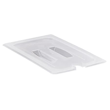 Cambro Translucent 1/3 Food Pan Lids With Notched Handles, Pack Of 6 Lids