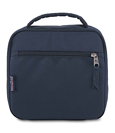 Jansport Big Break Lunch Bag, 9-1/4”H x 8-5/8”W x 3”D, 70% Recycled, Navy