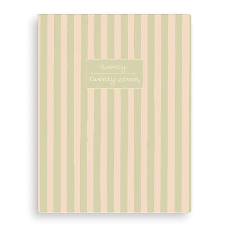 2027 Blue Sky Rachael Reese Sage Stripe Monthly Planning Calendar, 8.5x11, 24-Month, Soft Touch Cover, Jan 2027-Dec 2028, Qty 1
