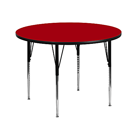 Flash Furniture Round Activity Table, 30-1/8" x 42", Red