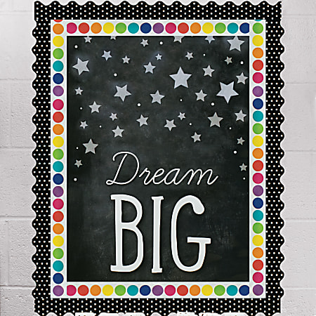 Schoolgirl Style Straight Bulletin Board Borders Twinkle Twinkle Youre A Star Rainbow Big Dots 3 X 36 Preschool Grade 8 Pack Of 12 Borders Office Depot