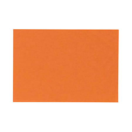 LUX Flat Cards, A1, 3 1/2" x 4 7/8", Mandarin Orange, Pack Of 250
