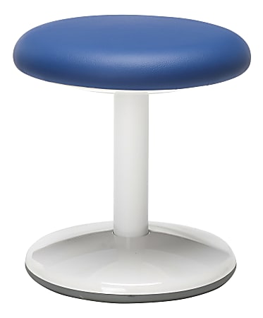 OFM Orbit Static 14" Stool, Blue/White