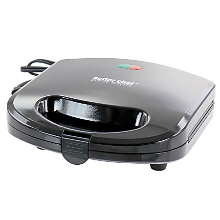 Better Chef Nonstick Panini Contact Grill, 2-3/4”H x 8-1/4”W x 8-1/2”D, Black