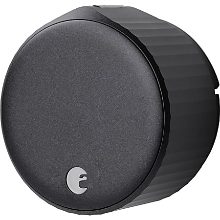 August Bluetooth Wi-Fi Smart Lock, Matte Black